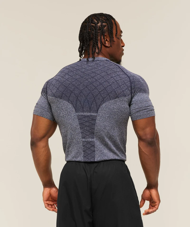 Gymshark Devant Seamless T-Shirt - Heavy Blue