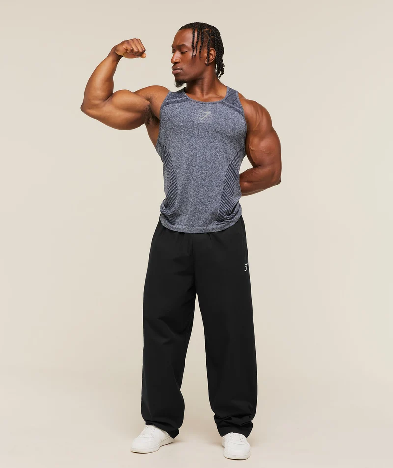 Gymshark Devant Seamless Tank - Heavy Blue