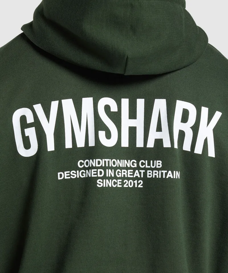 Gymshark Conditioning Club Hoodie - Trail Green