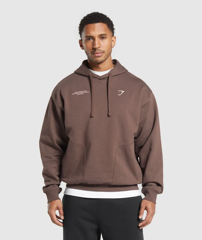 Gymshark Conditioning Club Hoodie - Walnut Brown