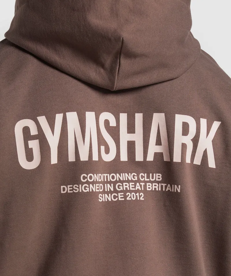 Gymshark Conditioning Club Hoodie - Walnut Brown