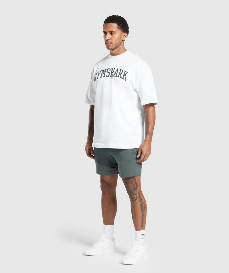 Gymshark Interlock Tech 6" Shorts - Slate Teal