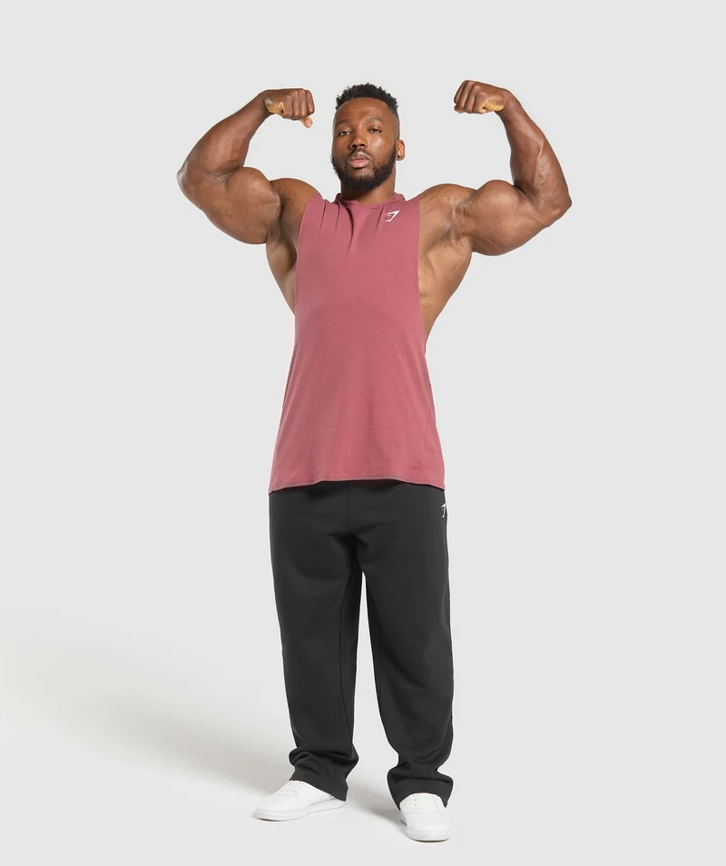 Gymshark Critical Drop Arm Tank - Washed Berry Pink