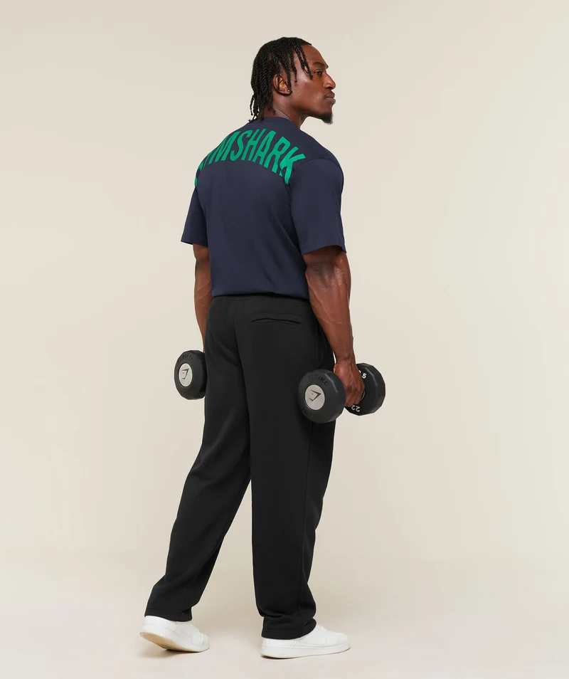 Gymshark Power T-Shirt - Heavy Blue/Track Green