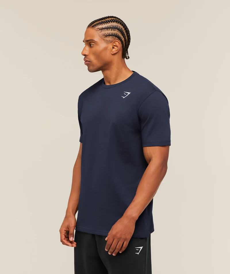Gymshark Crest T-Shirt - Heavy Blue