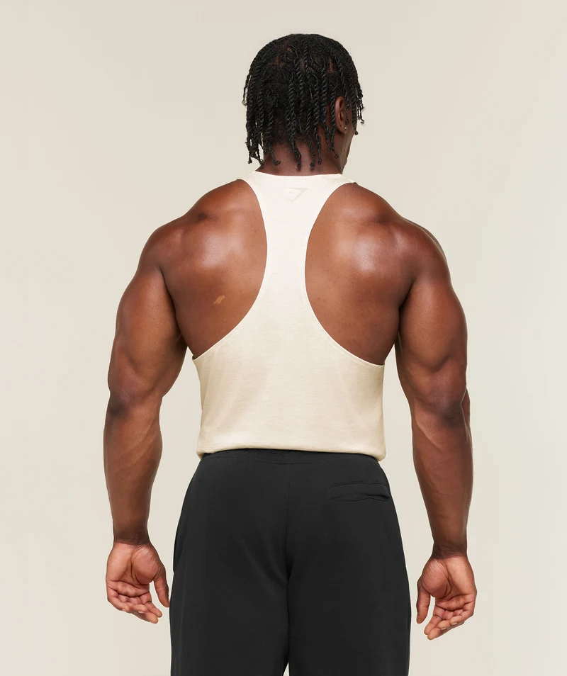 Gymshark Power Stringer - Bros Chalk Marl