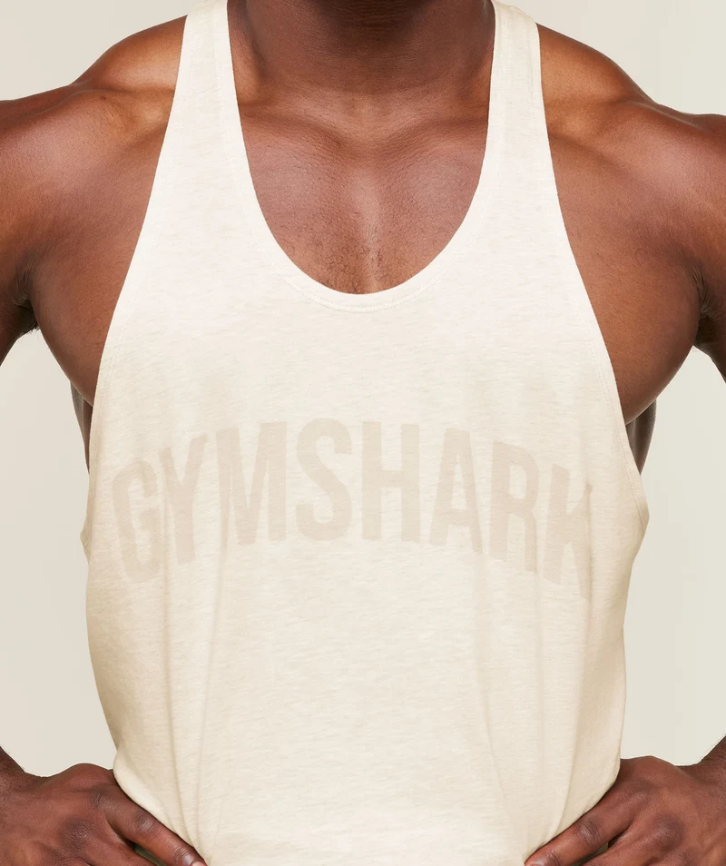 Gymshark Power Stringer - Bros Chalk Marl