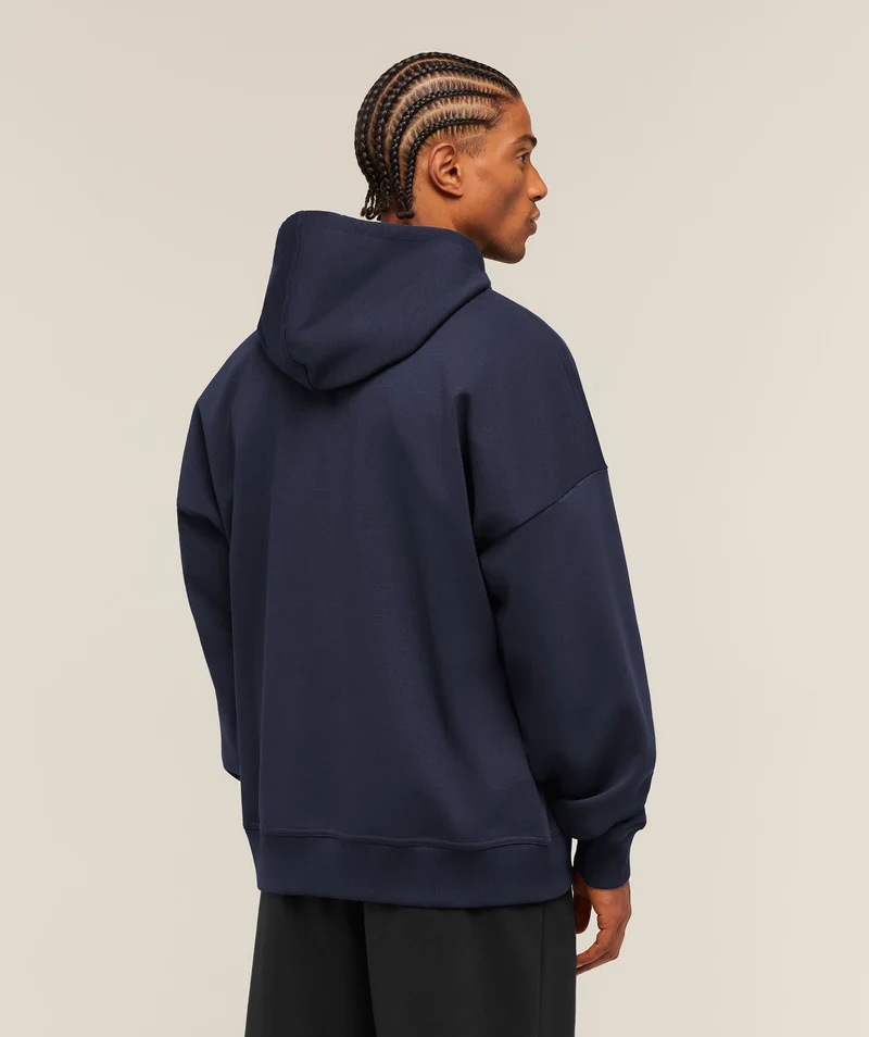 Gymshark Essential Oversized Zip Up Hoodie - Heavy Blue