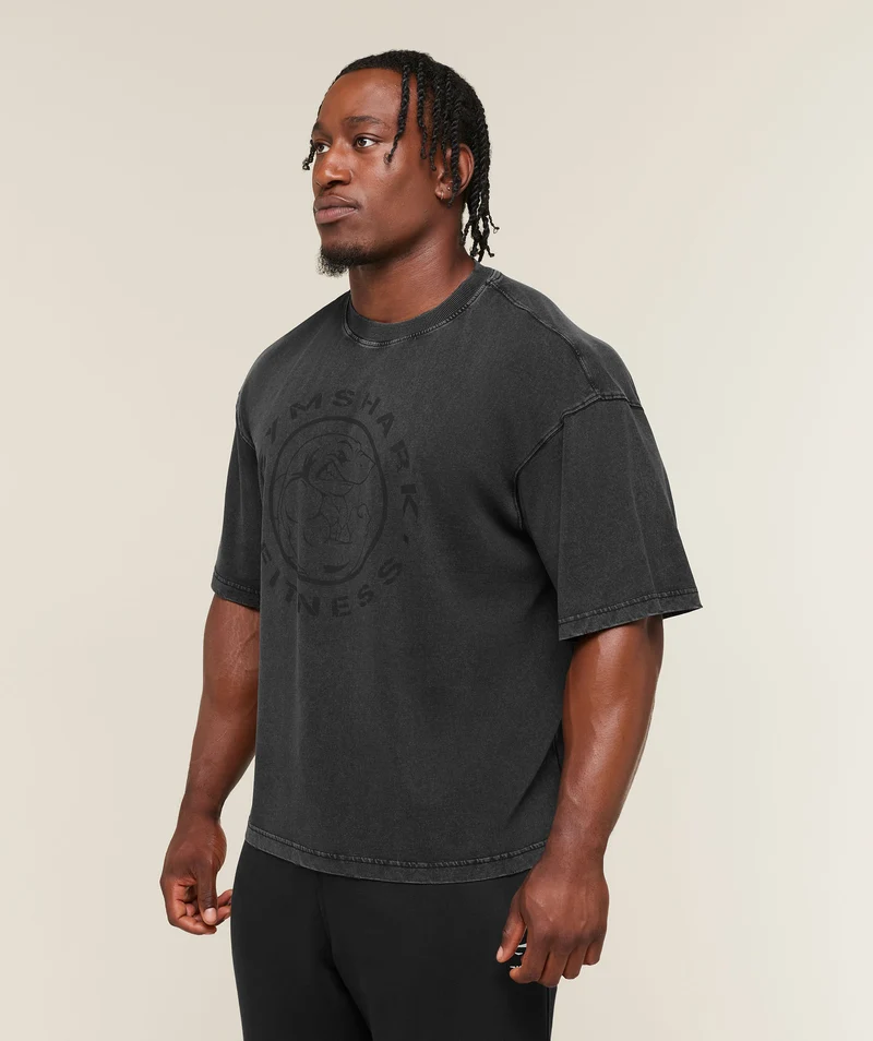 Gymshark Vintage Legacy T-Shirt - Black/Wash