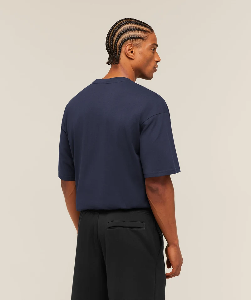 Gymshark Crest Oversized T-Shirt - Heavy Blue