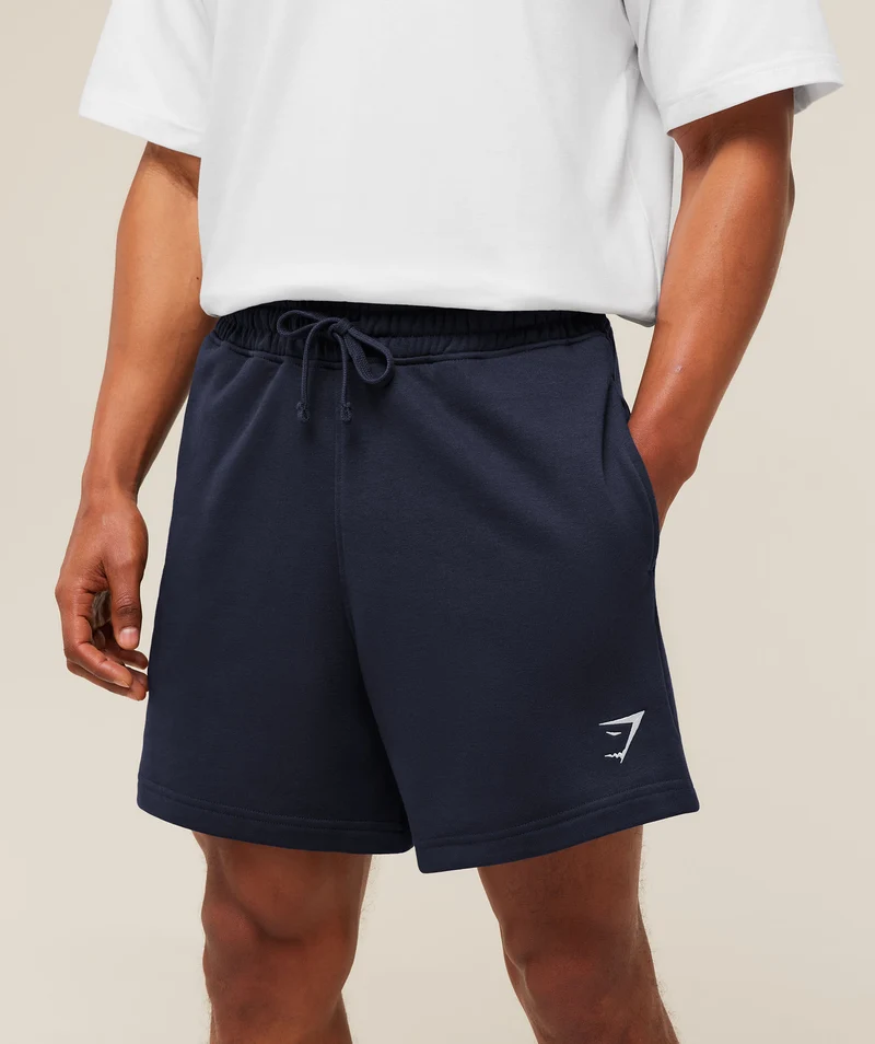Gymshark Crest Short - Heavy Blue