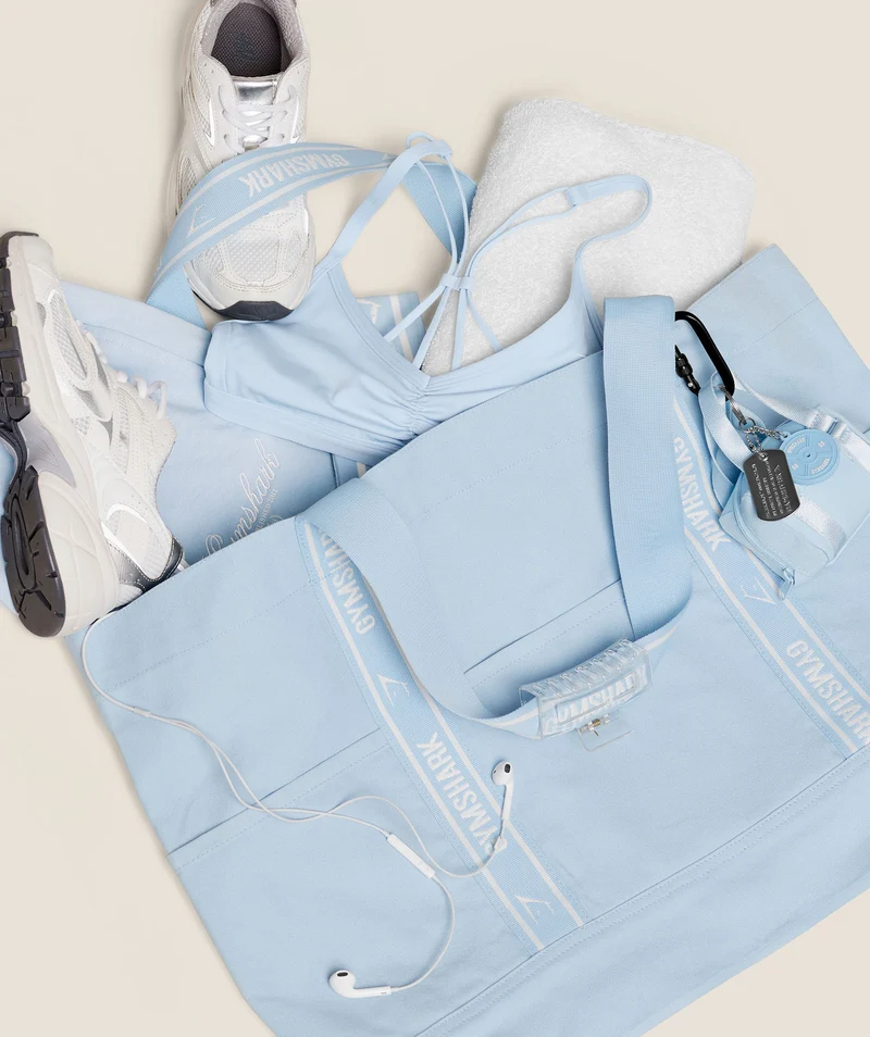 Gymshark Logo Tote - Chilled Blue