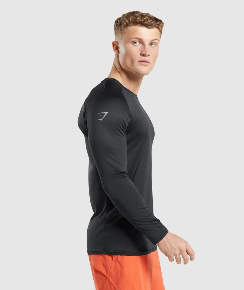 Gymshark Speed Long Sleeve T-Shirt - Black