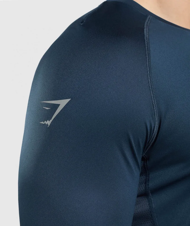 Gymshark Speed Long Sleeve T-Shirt - Navy