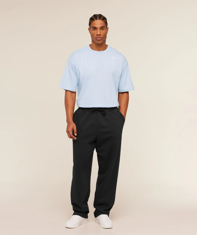Gymshark Crest Oversized T-Shirt - Chilled Blue