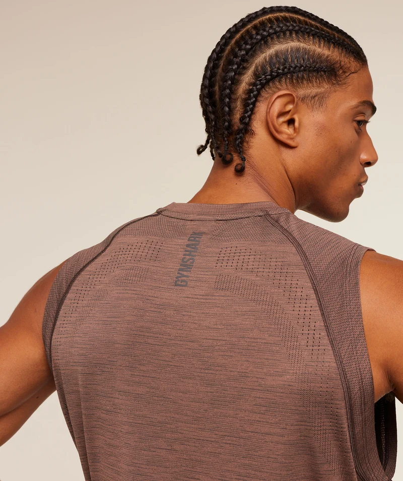 Gymshark Versatile Seamless Tank - Taupe Brown/Cool Brown