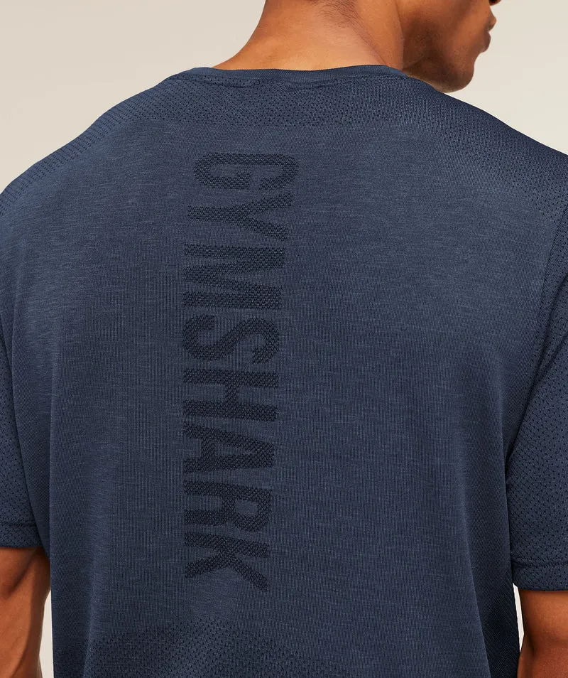 Gymshark Lightweight Seamless T-Shirt - Heavy Blue/Marl
