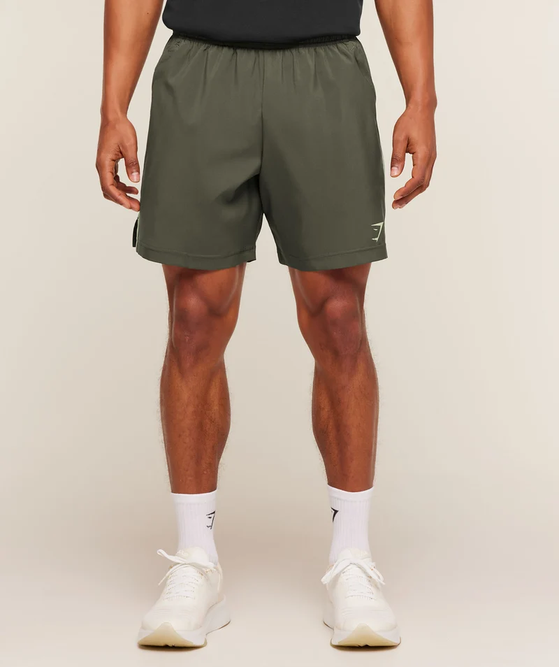 Gymshark Sport 7" Shorts - Strength Green/Haze Green