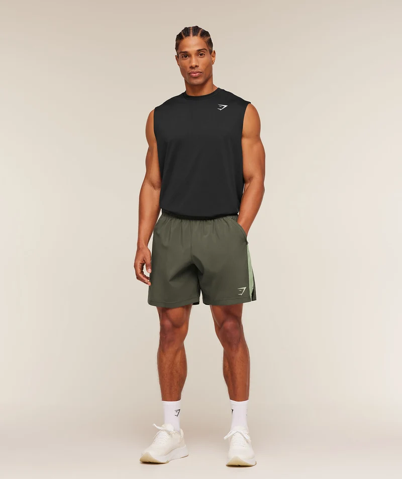 Gymshark Sport 7" Shorts - Strength Green/Haze Green