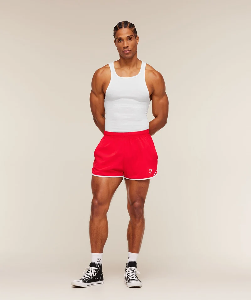 Gymshark Accent Conditioning Shorts - Athletic Red