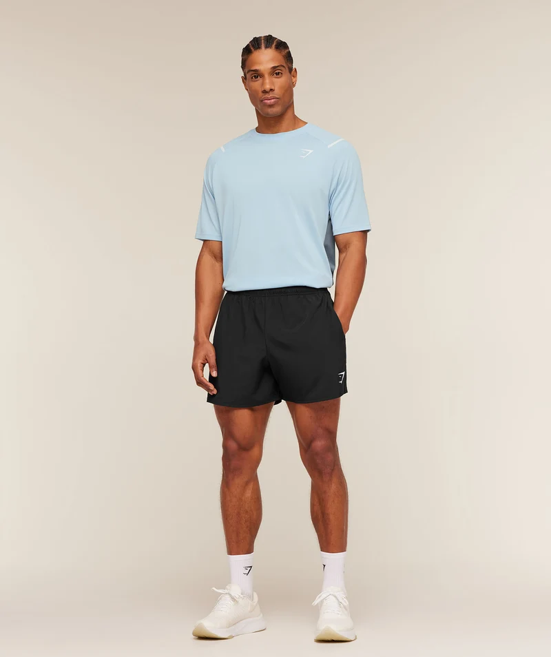 Gymshark Arrival Contrast T-Shirt - Chilled Blue/Iron Blue