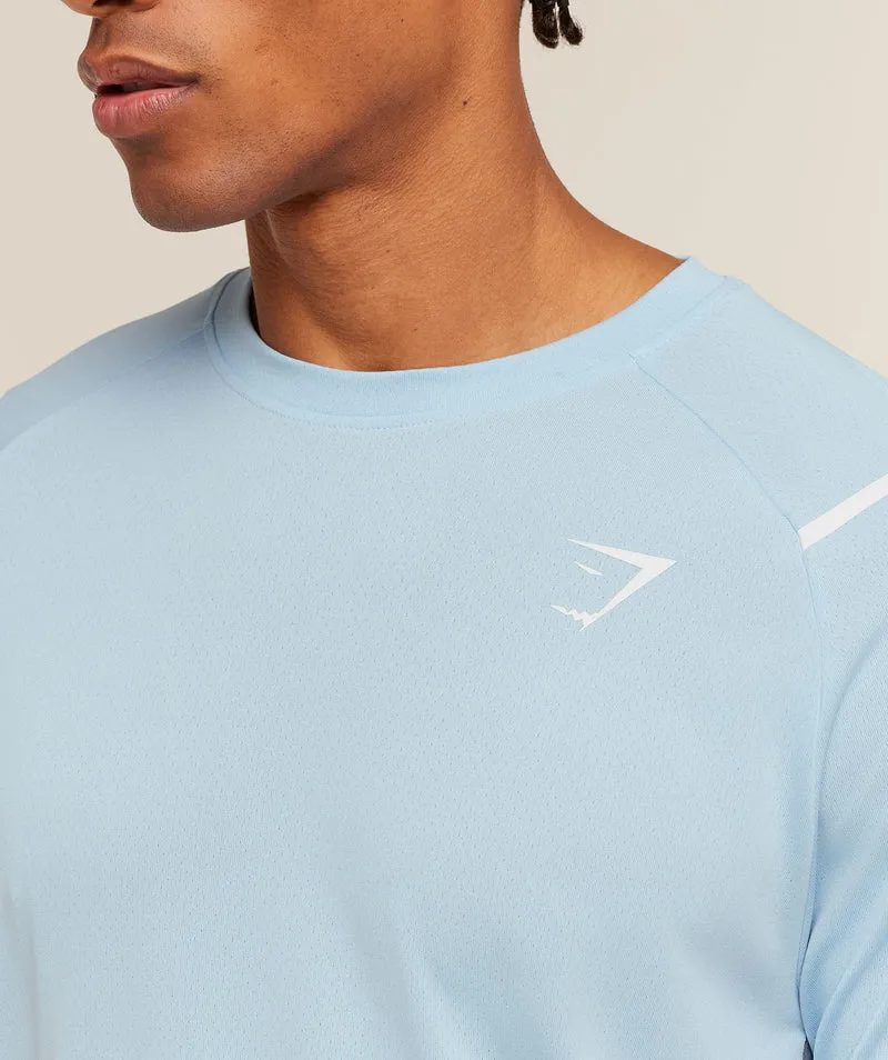 Gymshark Arrival Contrast T-Shirt - Chilled Blue/Iron Blue