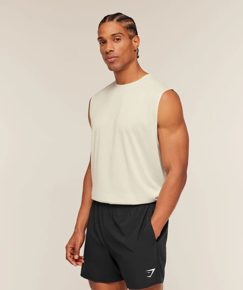 Gymshark Washed Pastels Tank - Soft White/Wash