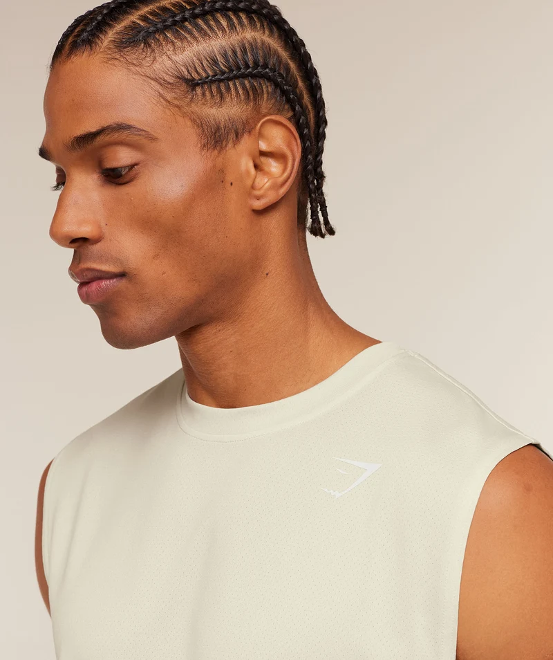 Gymshark Washed Pastels Tank - Soft White/Wash