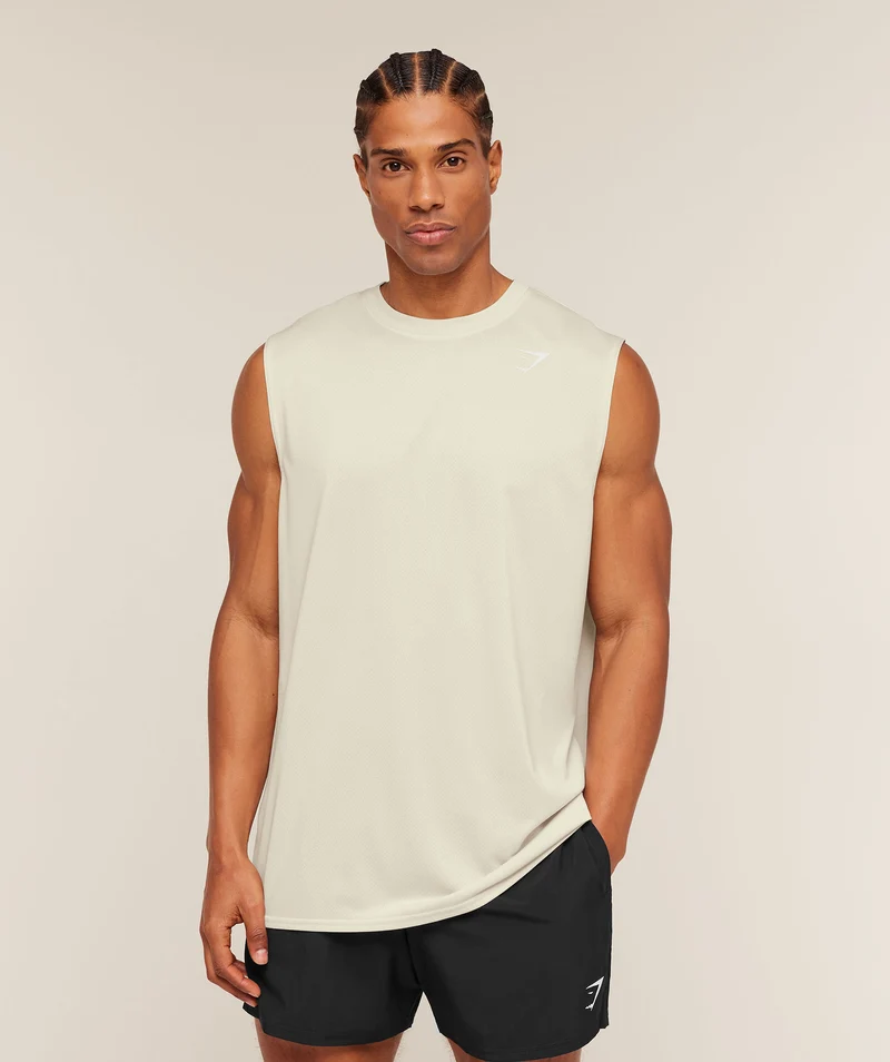 Gymshark Washed Pastels Tank - Soft White/Wash