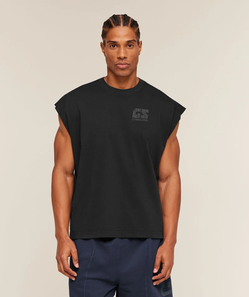 Gymshark Accent Capped Sleeve T-Shirt - Black