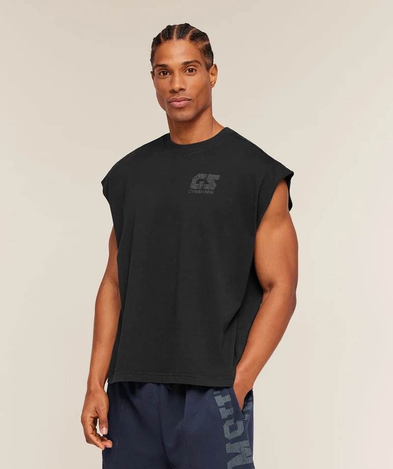 Gymshark Accent Capped Sleeve T-Shirt - Black