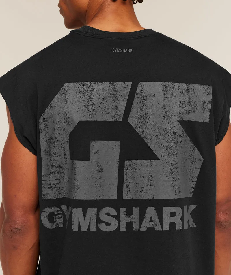 Gymshark Accent Capped Sleeve T-Shirt - Black