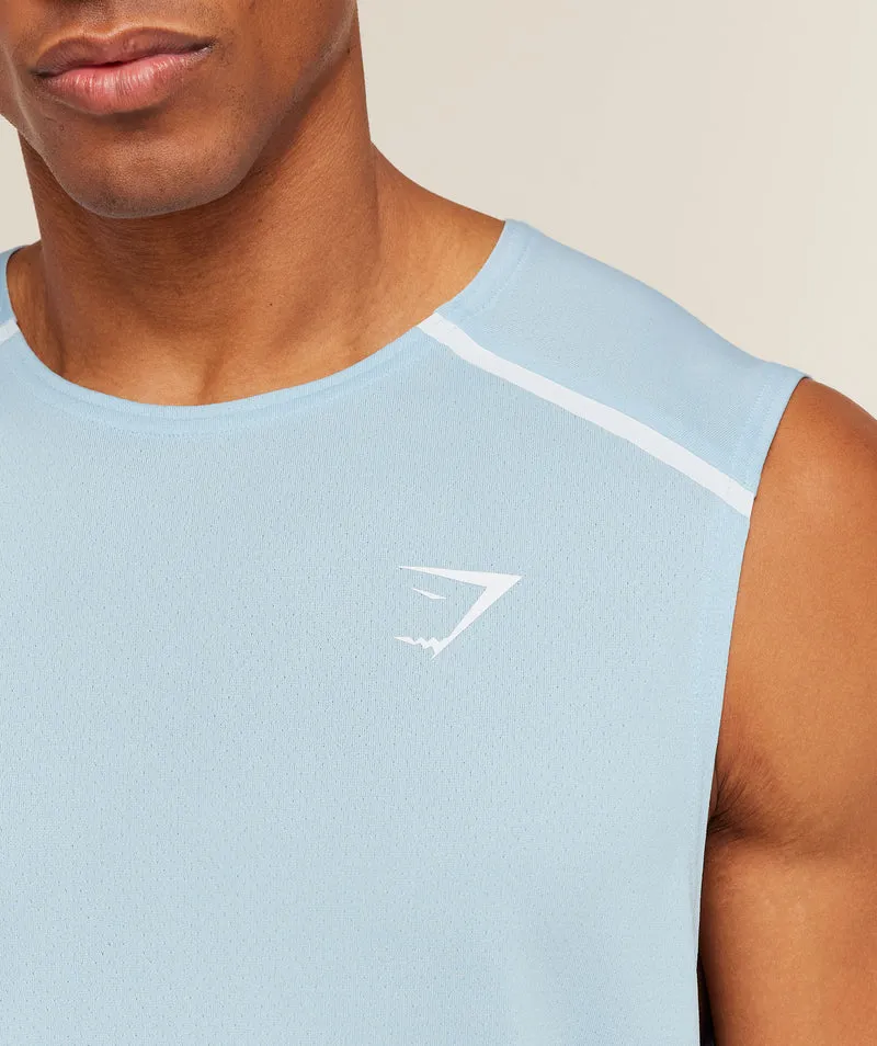 Gymshark Arrival Contrast Tank - Chilled Blue/Iron Blue