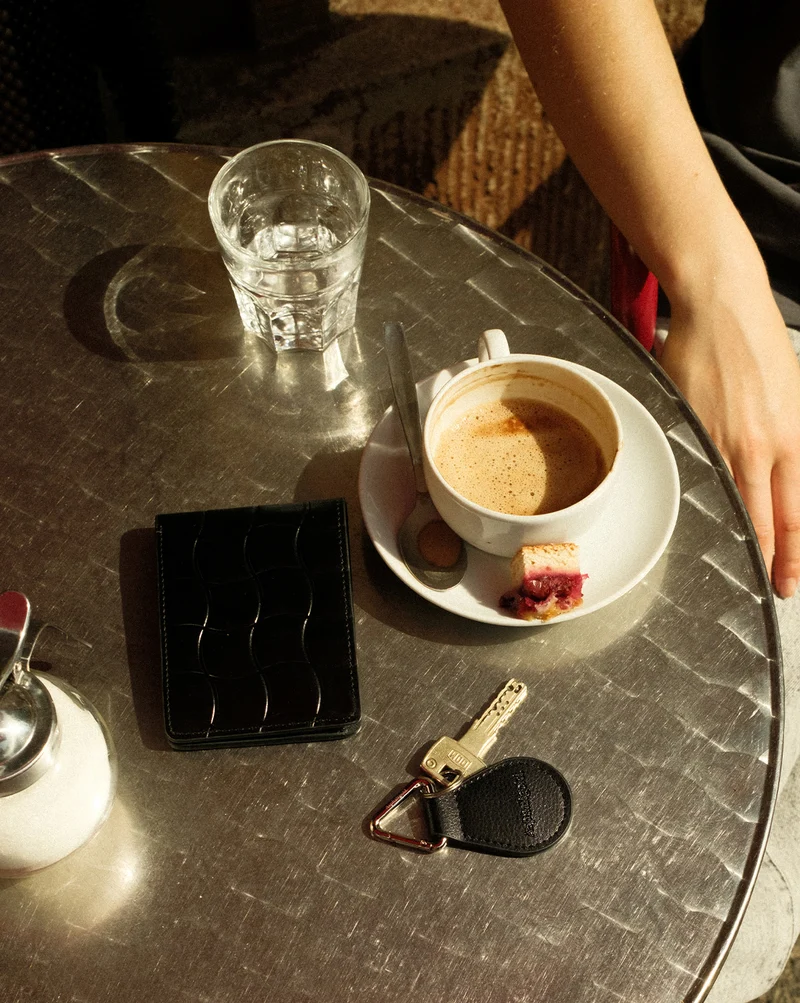 Asphaltgold Leather Keychain