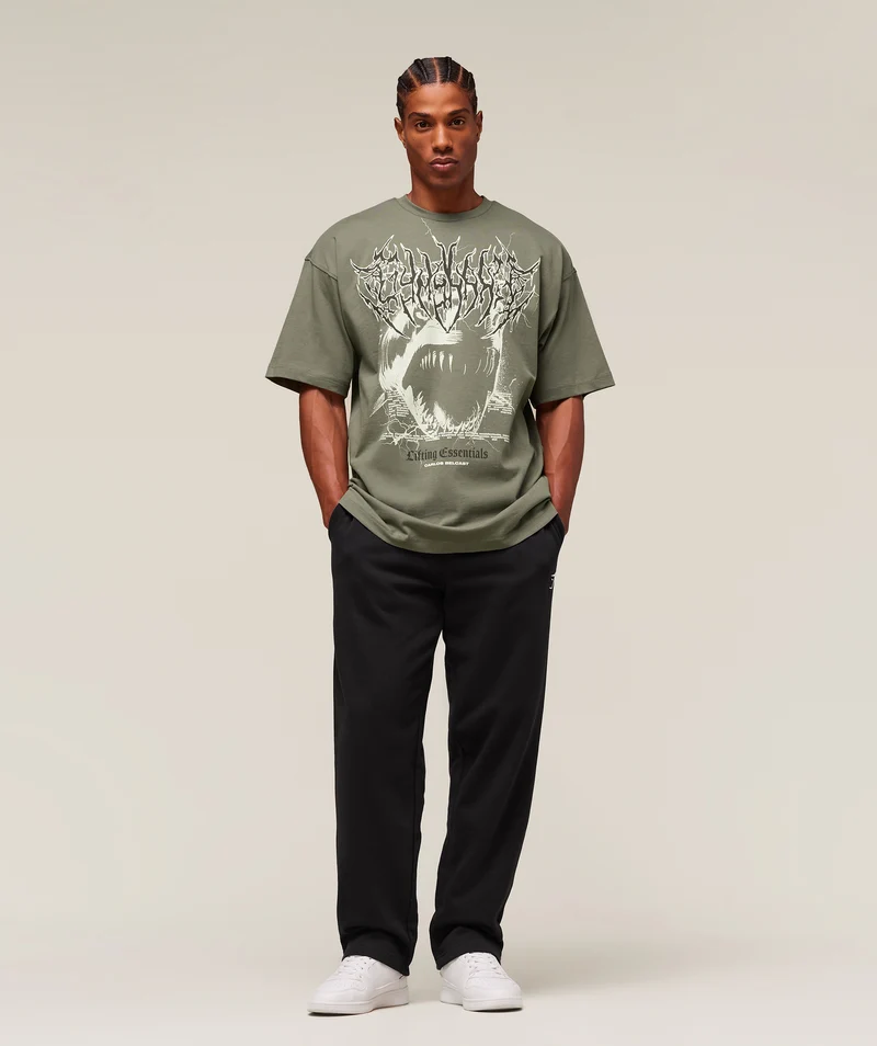 Gymshark Carlos x Rest Day Essential T-Shirt - Base Green