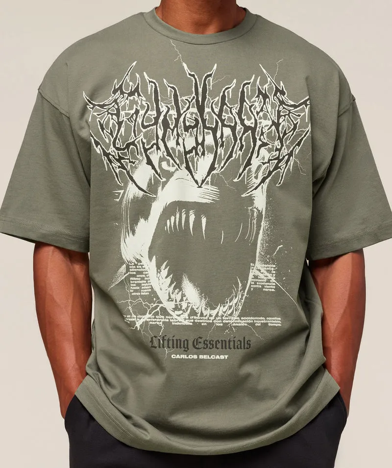 Gymshark Carlos x Rest Day Essential T-Shirt - Base Green