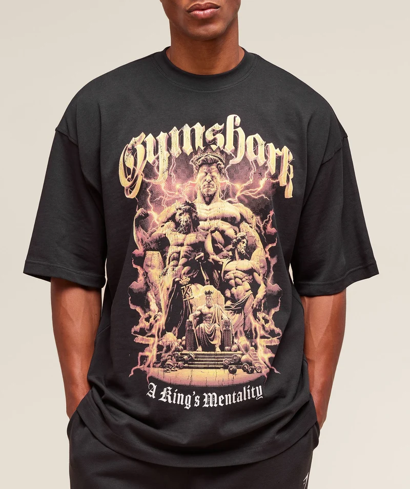 Gymshark x KinGymsharkgym Graphic Tee - Black