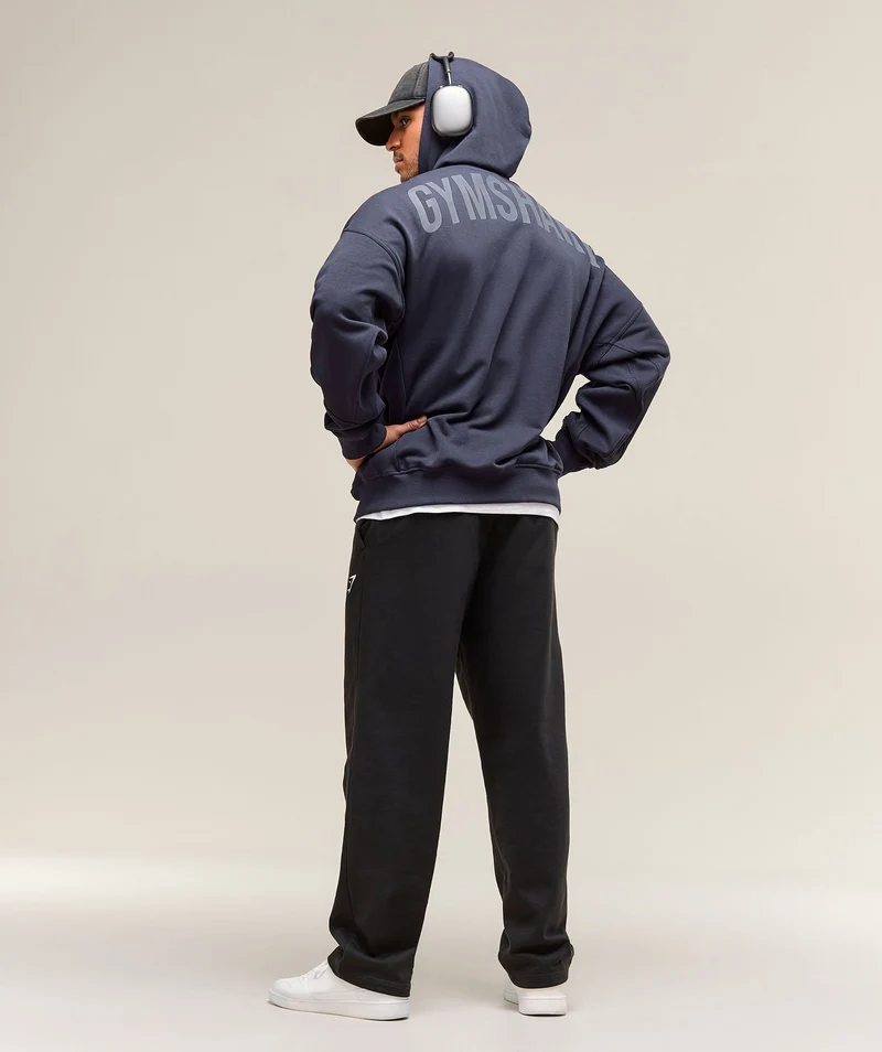 Gymshark Power Zip Up Hoodie - Heavy Blue