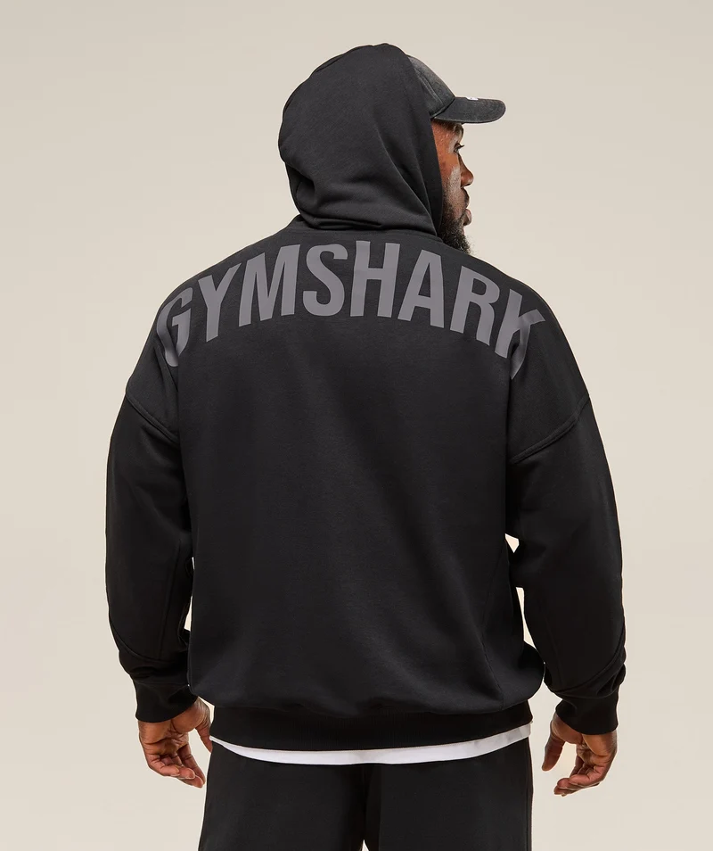 Gymshark Power Zip Up Hoodie - Black