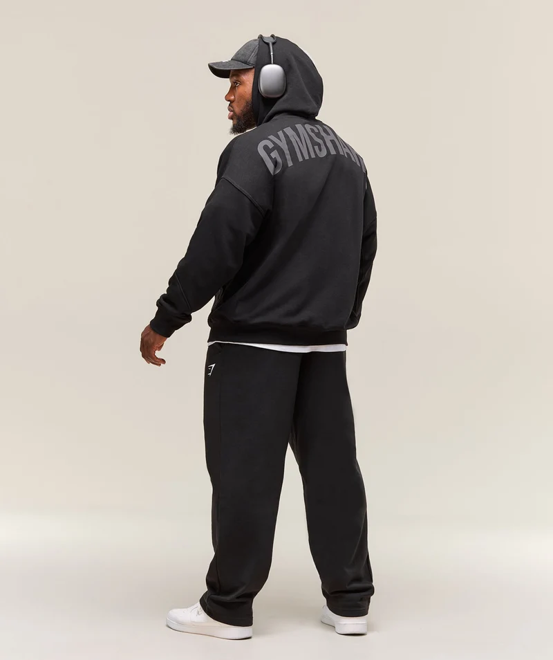 Gymshark Power Zip Up Hoodie - Black