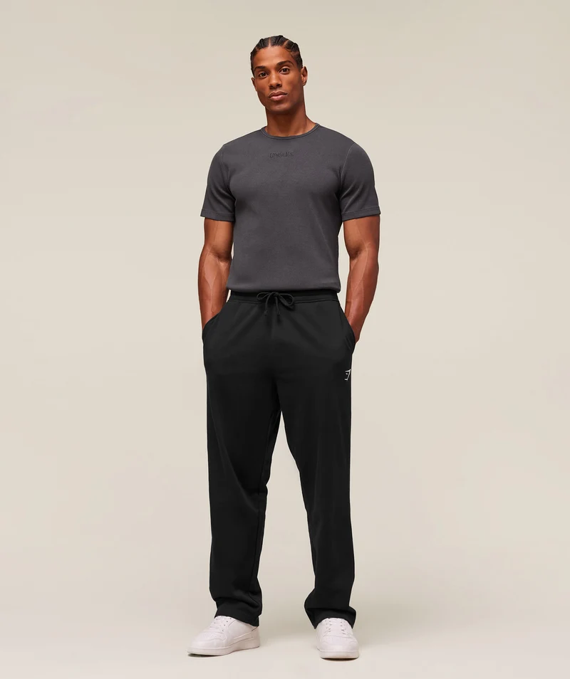 Gymshark Premium Washed Ribbed T-Shirt - Onyx Grey