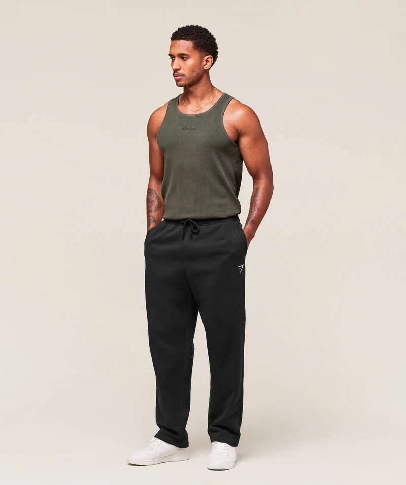 Gymshark Washed Premium Ribbed Tank - Strength Green
