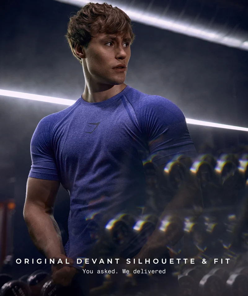 Gymshark Devant Seamless T-Shirt - Amethist