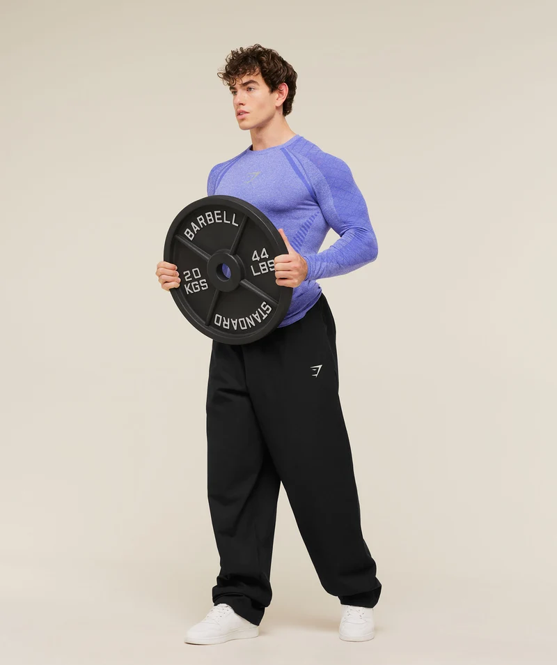 Gymshark Devant Seamless Long Sleeve T-Shirt - Amethist