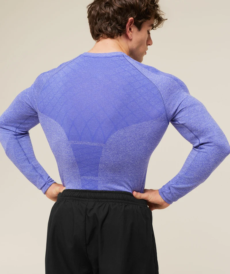 Gymshark Devant Seamless Long Sleeve T-Shirt - Amethist