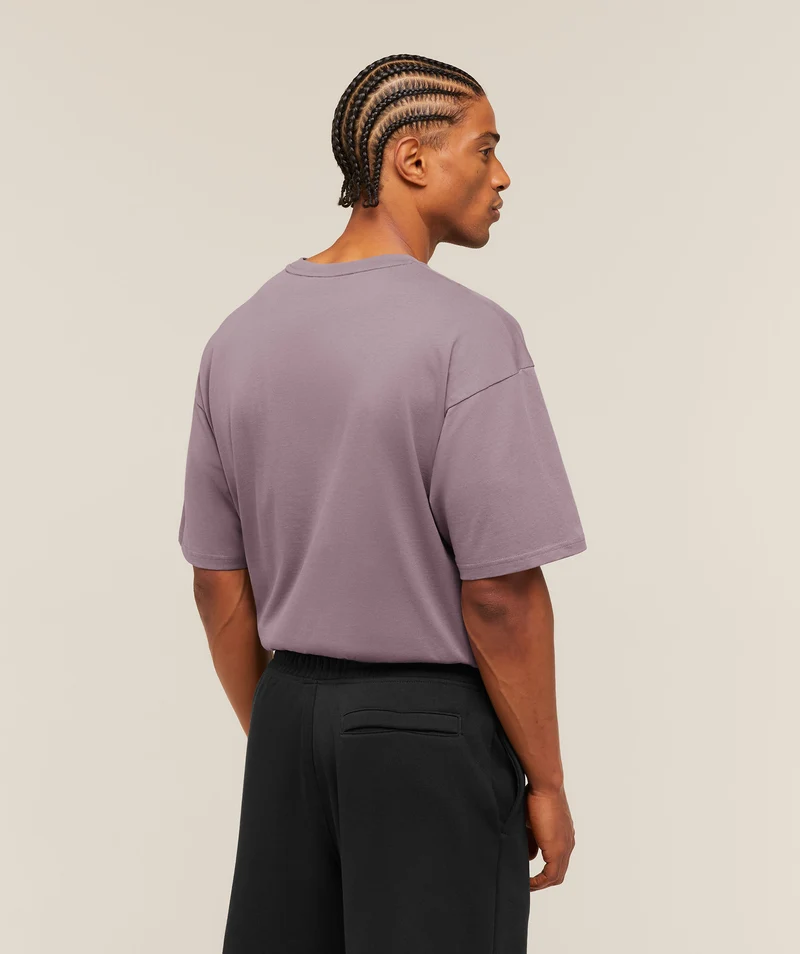 Gymshark Crest Oversized T-Shirt - Dusk Purple