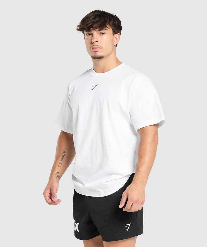 Gymshark Strength Department Graphic T-Shirt - White
