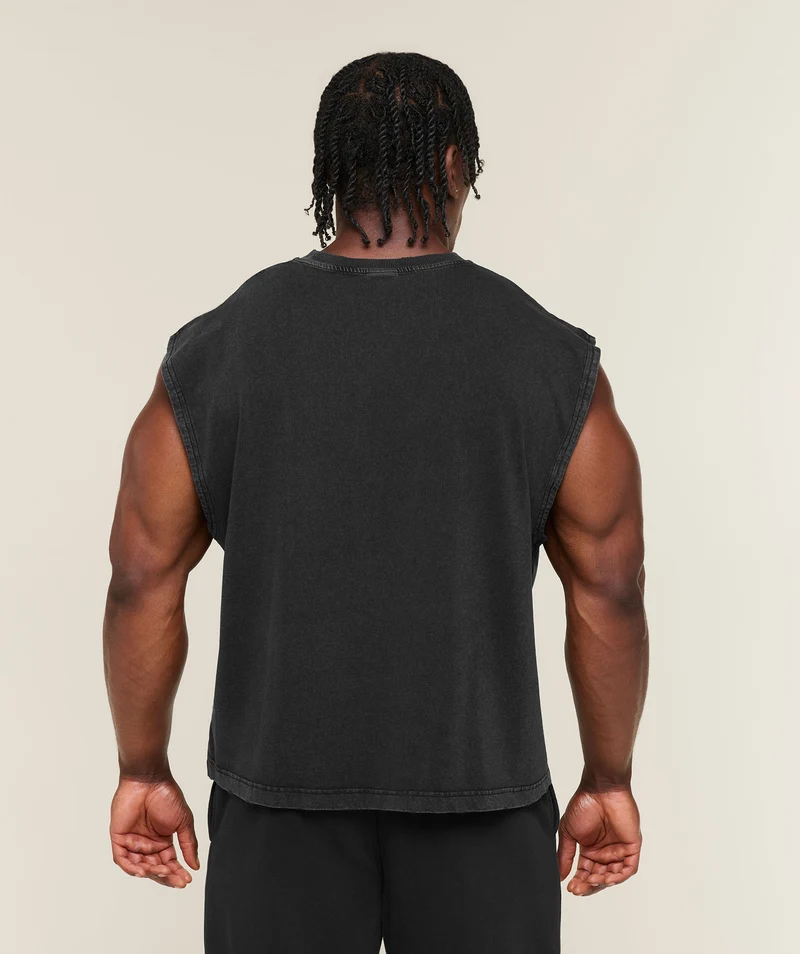 Gymshark Vintage Legacy Tank - Black/Wash