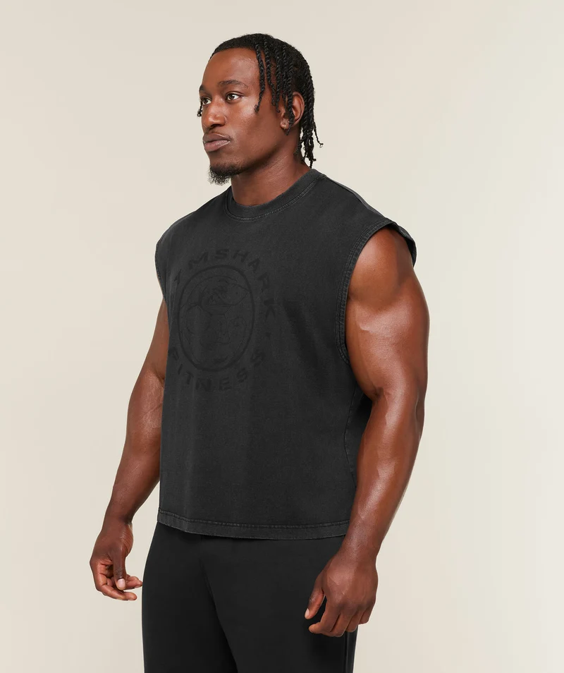 Gymshark Vintage Legacy Tank - Black/Wash