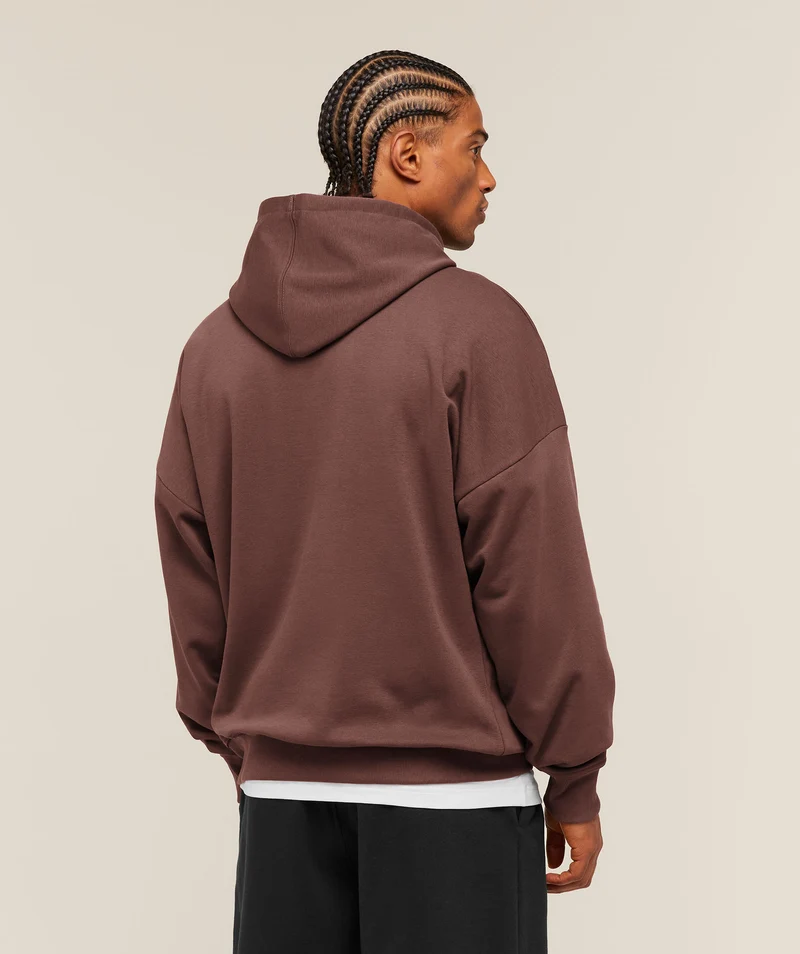 Gymshark Crest Oversized Hoodie - Espresso Brown